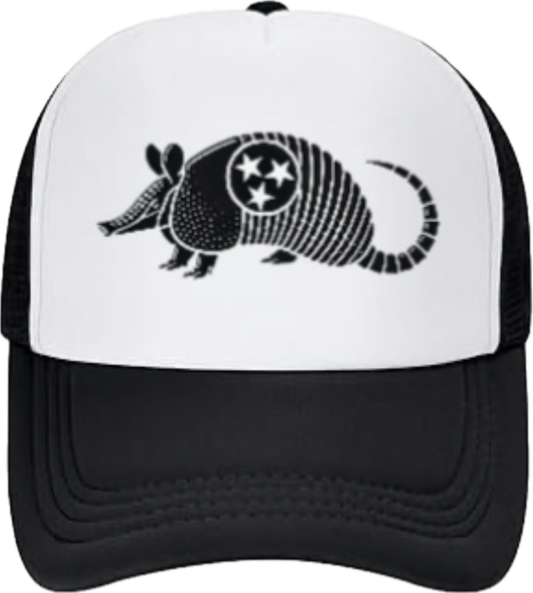 Black Trucker cap (ALL HATS MADE TO ORDER)